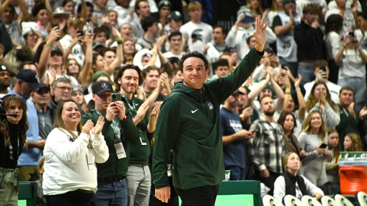 Nov 28, 2023; East Lansing, Michigan, USA; Michigan State Spartans football head coach Jonathan