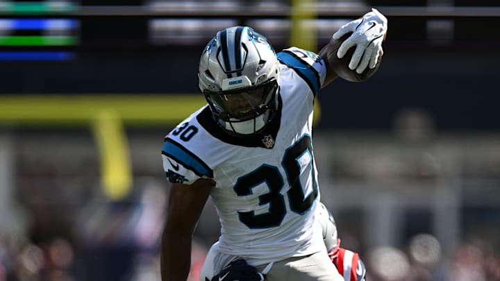Carolina Panthers running back Chuba Hubbard.