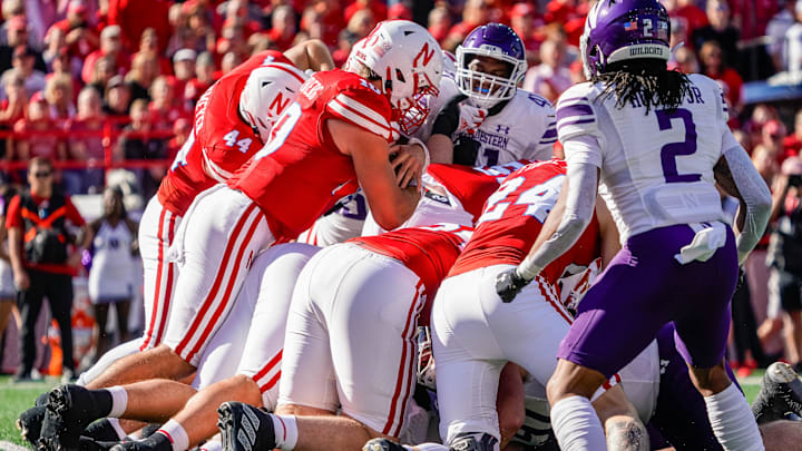 Heinrich Haarberg was Nebraska's quarterback in the Huskers' last matchup against Northwestern in 2023. 
