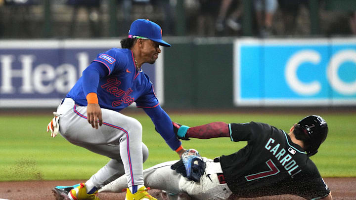 Francisco Lindor (left) and Corbin Carroll (right) have suffered hamate bone injuries. 