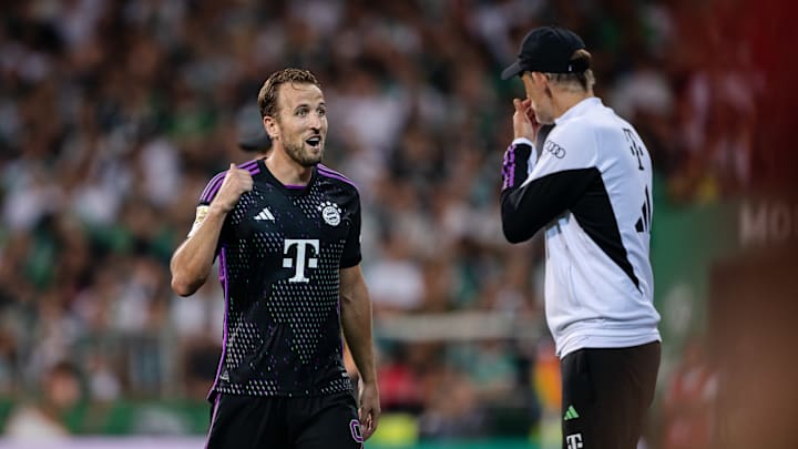 Harry Kane (l.) und Thomas Tuchel (r.)