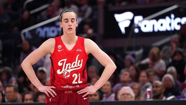 May 28, 2026; San Francisco, California, USA; Indiana Fever guard Caitlin Clark (22) waits for play to resume against the Golden State Valkyries in the third quarter at Chase Center. Mandatory Credit: David Gonzales-Imagn Images May 28, 2026; San Francisco, California, USA; Indiana Fever guard Caitlin Clark (22) waits for play to resume against the Golden State Valkyries in the third quarter at Chase Center. Mandatory Credit: David Gonzales-Imagn Images