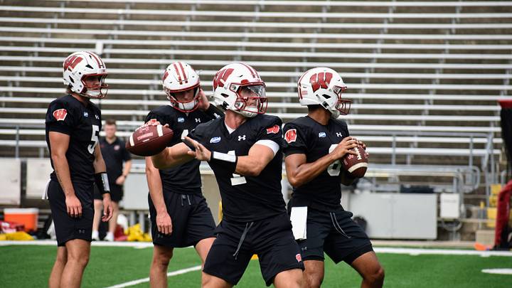 Wisconsin QB Colton Joseph. Wisconsin QB Colton Joseph.
