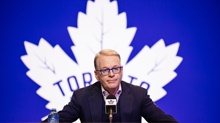MLSE President & CEO Keith Pelley speaks to the media one day after MLSE announced they would not be