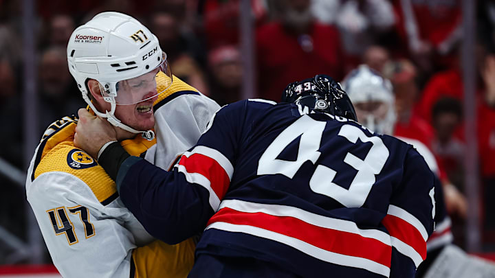 A few of Trotz's favorites, Michael McCarron and Tom Wilson Nashville Predators v Washington Capitals