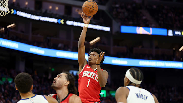 With Fred VanVleet sidelined, Amen Thompson stepped up for the Houston Rockets 