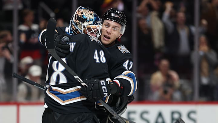 Logan Thompson, Martin Fehervary, Washington Capitals 