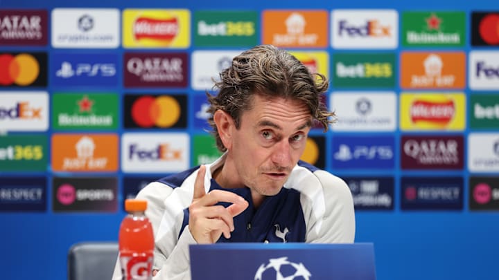 Tottenham Hotspur Training Session And Press Conference - UEFA Champions League 2025/26 League Phase Tottenham Hotspur Training Session And Press Conference - UEFA Champions League 2025/26 League Phase