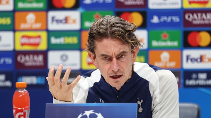 Tottenham Hotspur Training Session And Press Conference - UEFA Champions League 2025/26 League Phase Tottenham Hotspur Training Session And Press Conference - UEFA Champions League 2025/26 League Phase