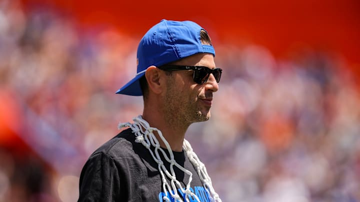 Florida Head Coach Todd Golden in Ben Hill Griffin Stadium