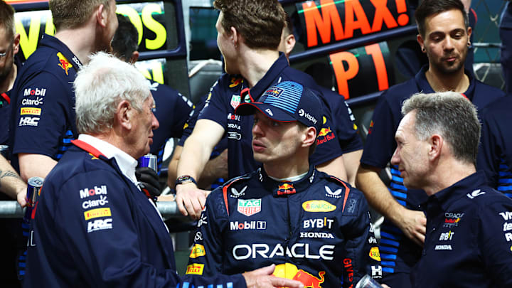 Helmut Marko, Max Verstappen, Christian Horner, Red Bull, Formula 1