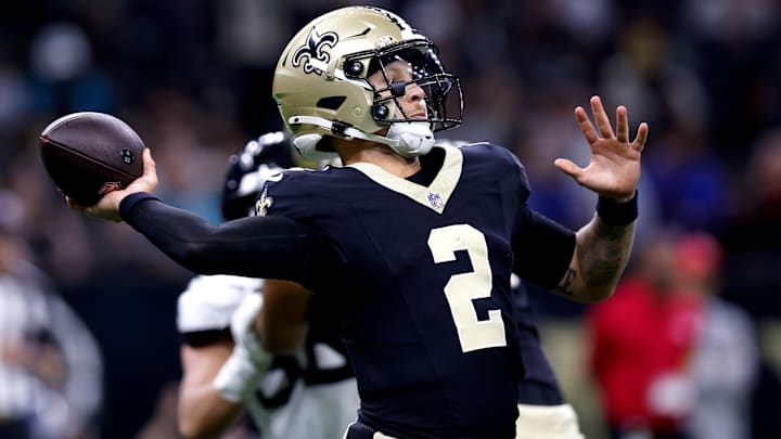 Spencer Rattler, Jacksonville Jaguars v New Orleans Saints - NFL Preseason 2025
