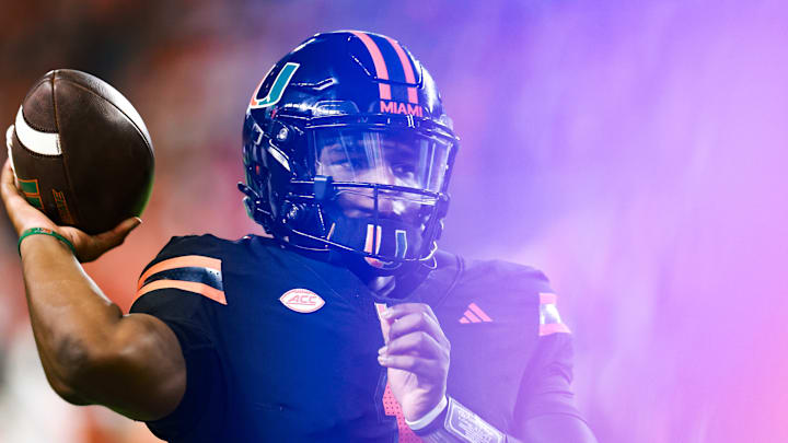 Miami QB Cam Ward 