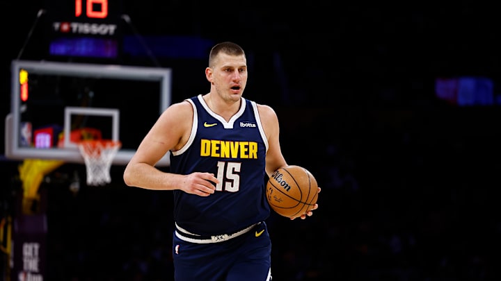 Nikola Jokic (pictured) versus Los Angeles Lakers