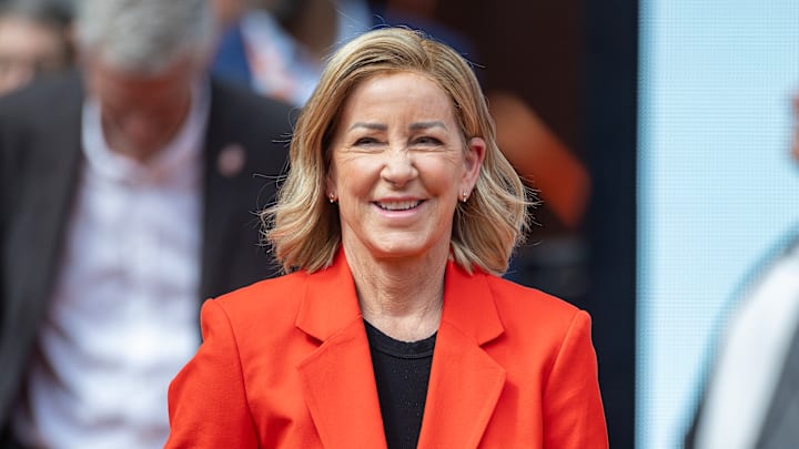 Chris Evert at the French Open
