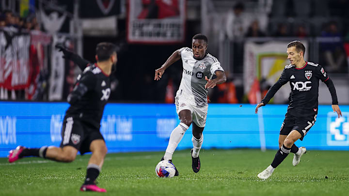 Richie Laryea returns to training with Toronto FC.