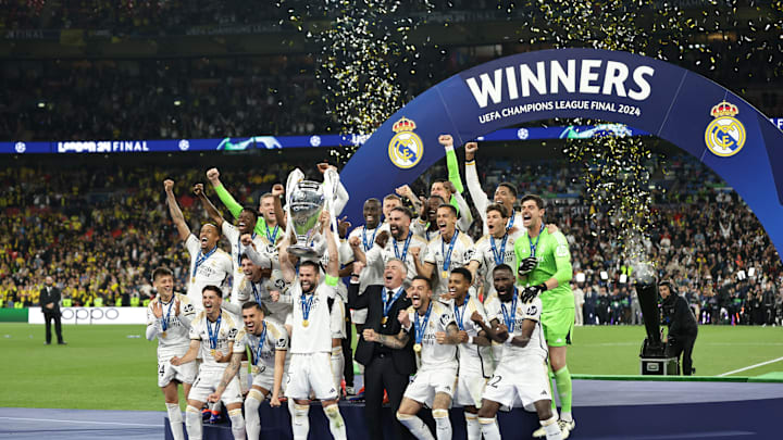 Real Madrid win 2024 UEFA Champions League trophy, beating Borussia Dortmund 2-0 in final