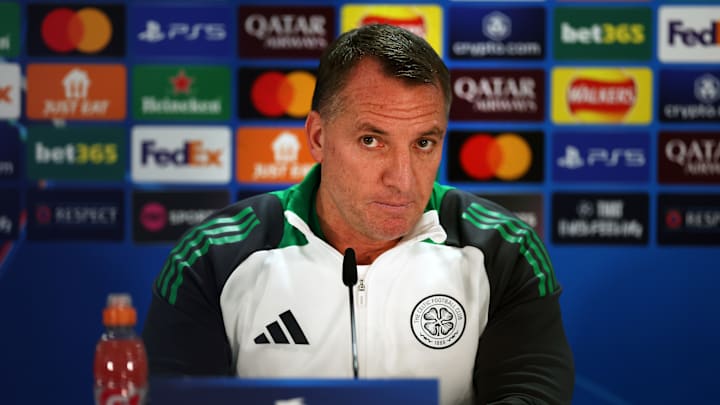 Celtic FC Training And Press Conference - UEFA Champions League 2024/25 League Knockout Play-off