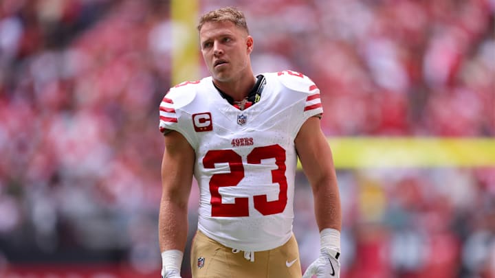 San Francisco 49ers running back Christian McCaffrey San Francisco 49ers running back Christian McCaffrey