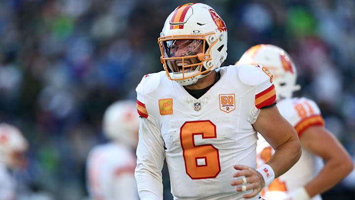 Tampa Bay Buccaneers QB Baker Mayfield had a hilarious line about the team's huge win over the Seahawks in Week 5.
