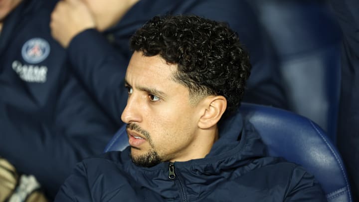 Marquinhos has been out injured for over a month with PSG. / Catherine Steenkeste/GettyImages