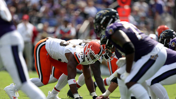 Myles Garrett: Cleveland Browns v Baltimore Ravens - NFL 2025