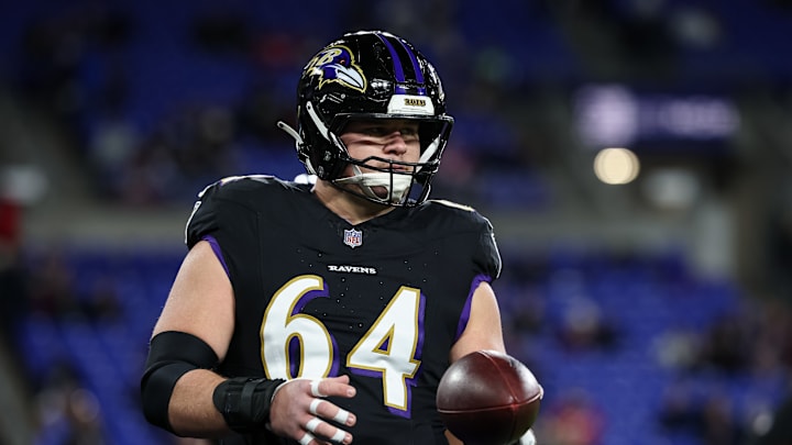 Baltimore Ravens center Tyler Linderbaum Baltimore Ravens center Tyler Linderbaum