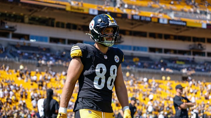 Pittsburgh Steelers tight end Pat Freiermuth Pittsburgh Steelers tight end Pat Freiermuth