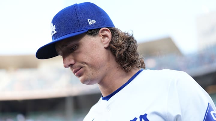 Los Angeles Dodgers pitcher Tyler Glasnow