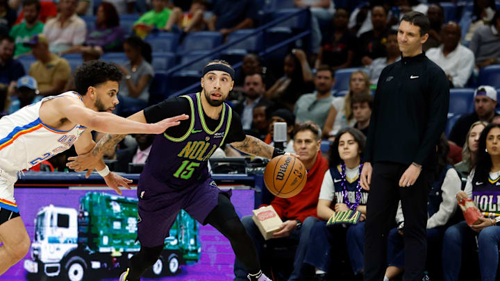 Jose Alvarado against the Oklahoma City Thunder