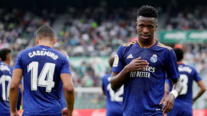 Vini Jr declarou que realizou um sonho ao ser contratado pelo Real Madrid, que é considerado um dos maiores clubes do mundo Vini Jr declarou que realizou um sonho ao ser contratado pelo Real Madrid, que é considerado um dos maiores clubes do mundo