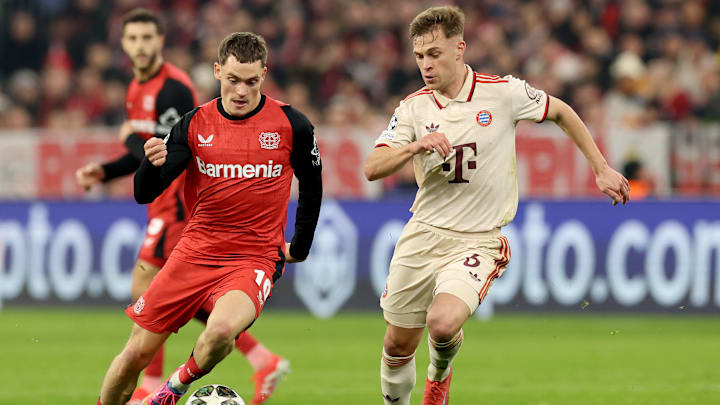 Joshua Kimmich zeigte gegen Leverkusen einen fast perfekten Auftritt. 