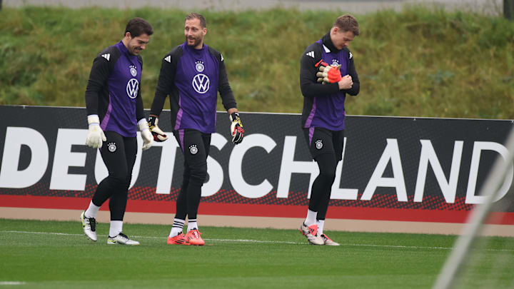 Stefan Ortega (l.), Oliver Baumann (m.) und Alexander Nübel (r.)