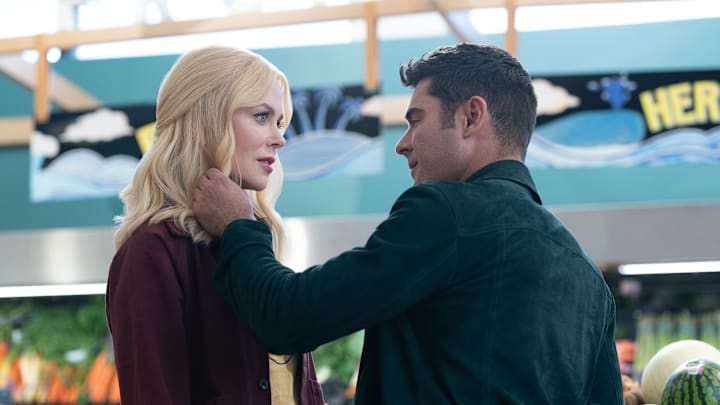 A Family Affair. (L-R) Nicole Kidman as Brooke Harwood and Zac Efron as Chris Cole in A Family Affair. Cr. Aaron Epstein/Netflix © 2024