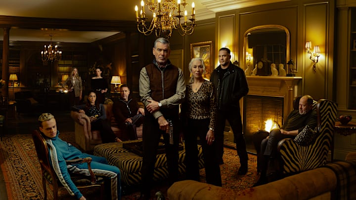 The Harrigan family and fixer Harry Da Souza in MobLand season 1. Photo Credit: Jason Bell/PLaramount+