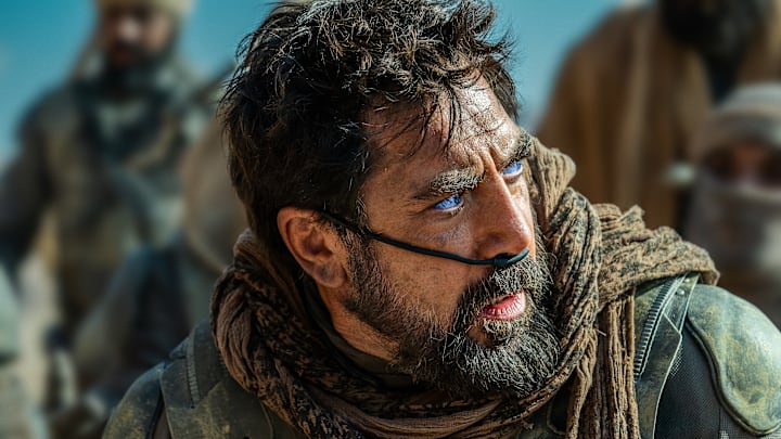 JAVIER BARDEM as Stilgar in Warner Bros. Pictures and Legendary Pictures’ action adventure “DUNE: PART TWO,” a Warner Bros. Pictures release. Photo Credit: Niko Tavernise © 2023 Warner Bros. Entertainment Inc. All Rights Reserved.