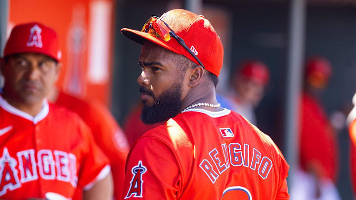 Los Angeles Angels infielder Luis Rengifo