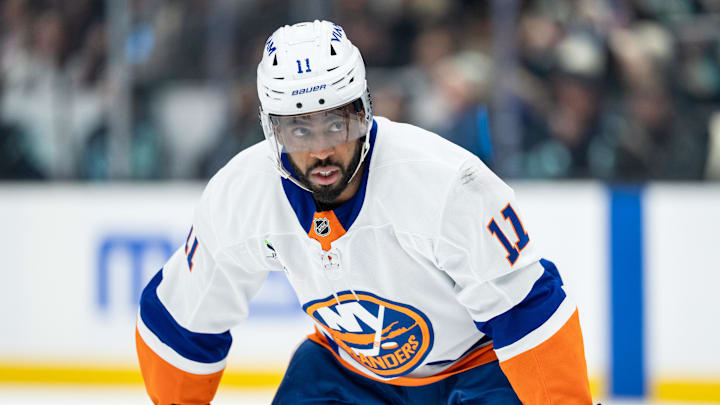 Jan 21, 2026; Seattle, Washington, USA; New York Islanders forward Anthony Duclair (11) is pictured during a game against the Seattle Kraken at Climate Pledge Arena. Mandatory Credit: Stephen Brashear-Imagn Images Jan 21, 2026; Seattle, Washington, USA; New York Islanders forward Anthony Duclair (11) is pictured during a game against the Seattle Kraken at Climate Pledge Arena. Mandatory Credit: Stephen Brashear-Imagn Images
