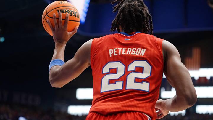 Former Kansas Jayhawks guard Darryn Peterson (22) Former Kansas Jayhawks guard Darryn Peterson (22)