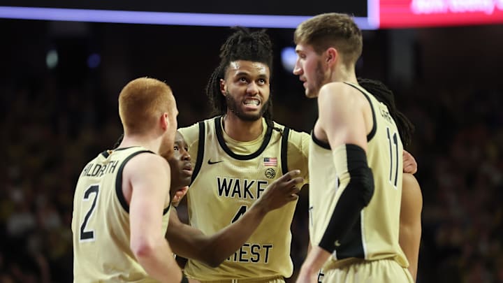 Feb 24, 2024; Winston-Salem, North Carolina, USA;  Wake Forest Demon Deacons forward Efton Reid III
