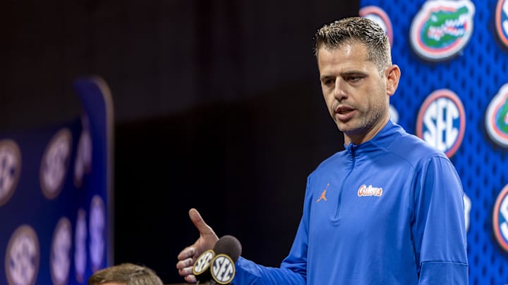 Florida Gators head coach Todd Golden  Florida Gators head coach Todd Golden