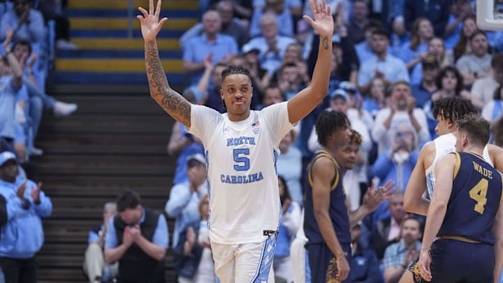 Mar 5, 2024; Chapel Hill, North Carolina, USA; North Carolina Tar Heels forward Armando Bacot (5)