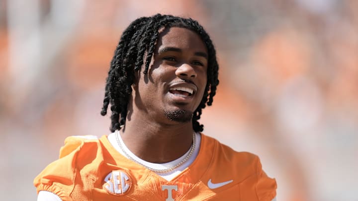 Tennessee defensive back Jermod McCoy (3) before a college football game between Tennessee and UAB at Neyland Stadium in Knoxville, Tenn., on Sept. 20, 2025.