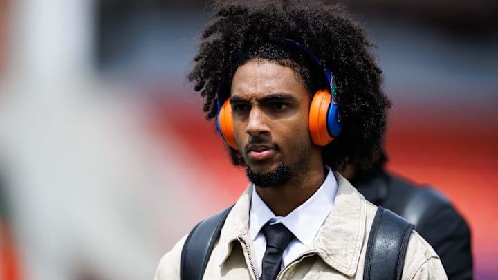 Oct 4, 2025; Gainesville, Florida, USA; Florida Gators wide receiver Aidan Mizell (11) walks on the field during Gator Walk before a game against the Texas Longhorns at Ben Hill Griffin Stadium. Mandatory Credit: Matt Pendleton-Imagn Images Oct 4, 2025; Gainesville, Florida, USA; Florida Gators wide receiver Aidan Mizell (11) walks on the field during Gator Walk before a game against the Texas Longhorns at Ben Hill Griffin Stadium. Mandatory Credit: Matt Pendleton-Imagn Images