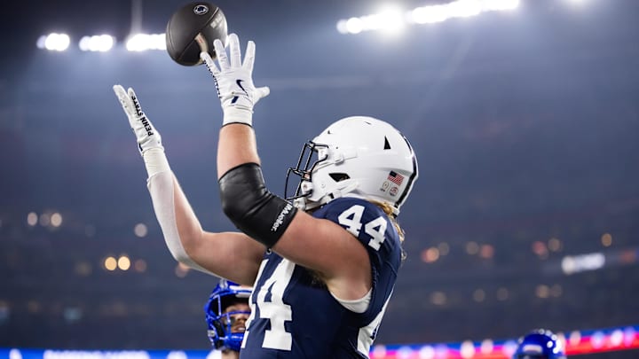 Penn State Nittany Lions tight end Tyler Warren. Mandatory Credit: Mark J. Rebilas-Imagn Images