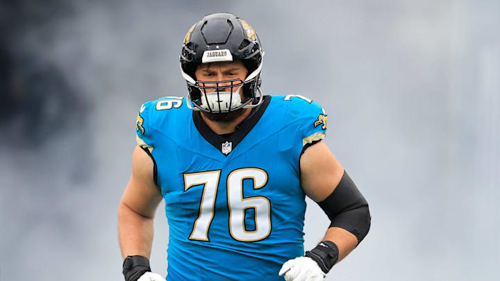 Jacksonville Jaguars guard Ezra Cleveland