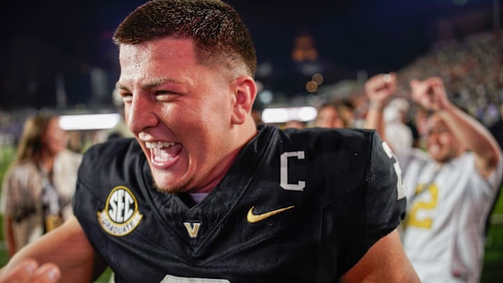 Vanderbilt quarterback Diego Pavia