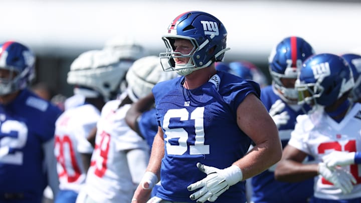 New York Giants center John Michael Schmitz Jr.