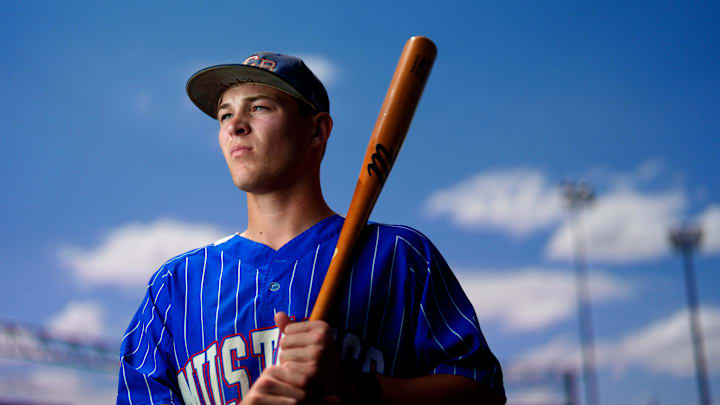 All-state baseball player of the year, Fort Cobb-Broxton's Eli Willits, is pictured in Edmond, Okla., Friday, June 6, 2025.