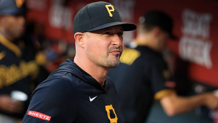 May 6, 2026; Phoenix, Arizona, USA; Pittsburgh Pirates manager Don Kelly against the Arizona Diamondbacks at Chase Field. Mandatory Credit: Mark J. Rebilas-Imagn Images